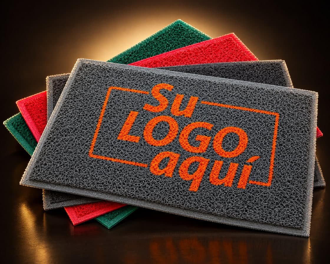 Tapetes atrapamugre con logo personalizado